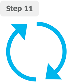 Step 11: Check that the motor and air end pulleys are rotating smoothly.