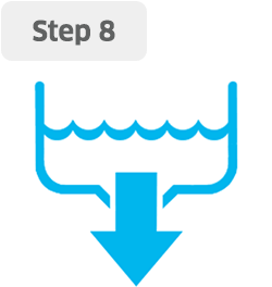 Step 8: Drain